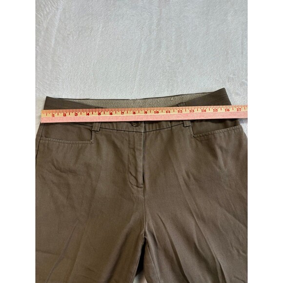 Studio Works women’s Brown cropped capri dress pants high waters size 10 - Picture 5 of 7